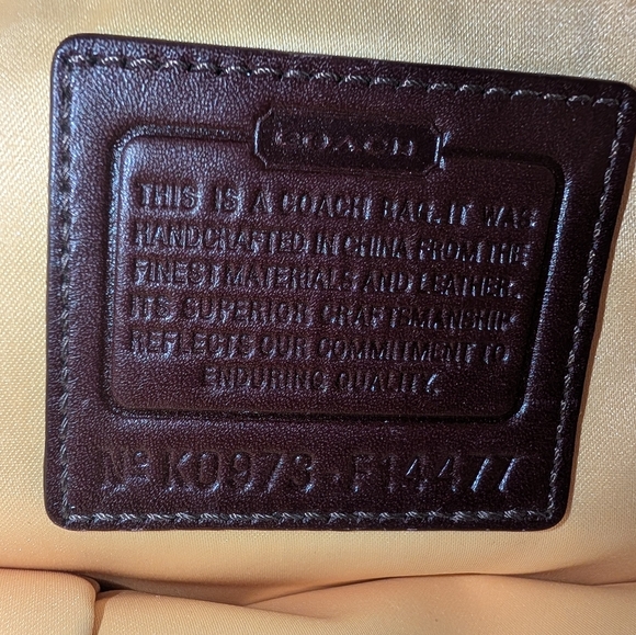 Coach Signature Heritage Strip Brown and Cream Tote Bag - Picture 7 of 7